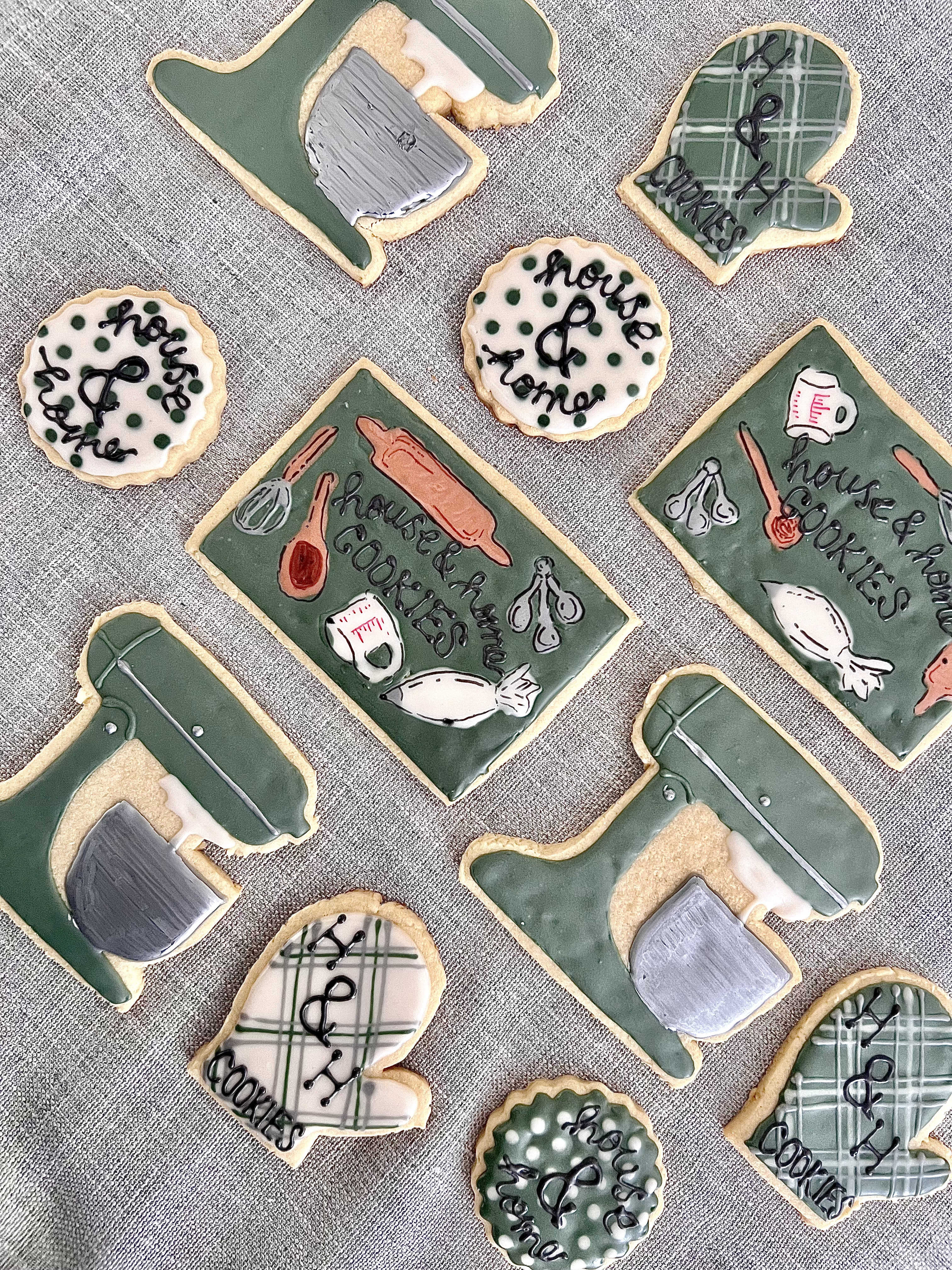 cookies with business logo